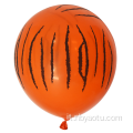 DECORAZIONE DELLA PARTIZIONE CHIEDE CALDO zebra stampato con un palloncino in lattice della giungla elio